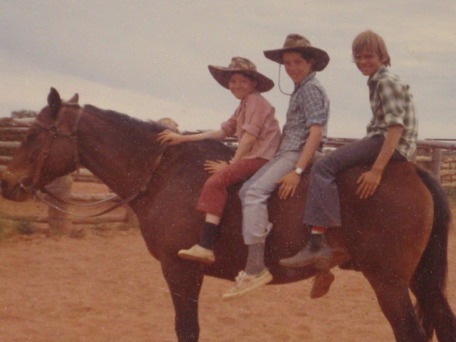 Ashley, Neville and Robert Brown on Vixen 1974