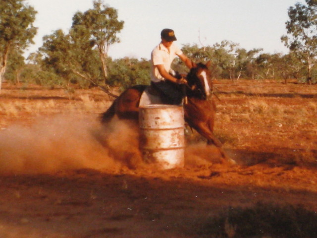 Neville Barrel Racing on Red Light