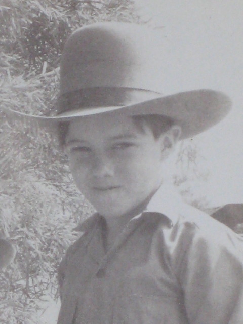 Neville and a new Station Store hat early 70's