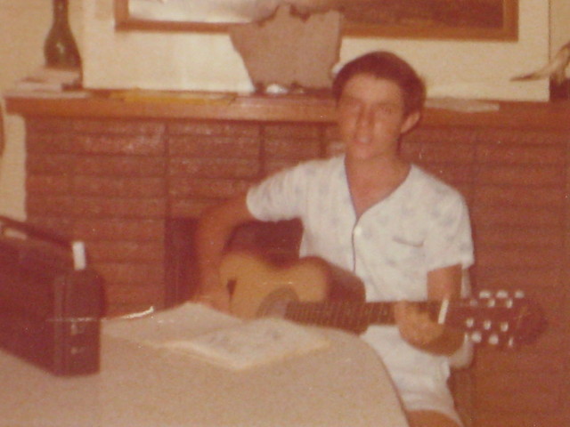 Neville and his first guitar recording direct to tape 1977